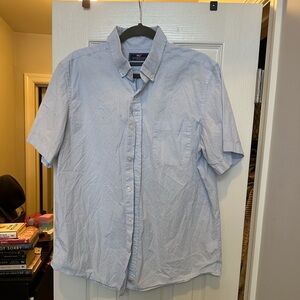 Vineyard Vines Wavine Dobby Slim Fit Murray Shirt - Jake Blue - Mens Large